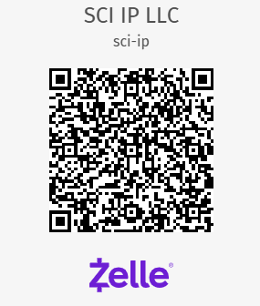 SCI IP LLC Zelle QR Code